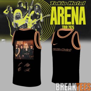 Tokio Hotel ”ARENA TOUR 2026” Limited Edition Signature Basketball Jersey 3