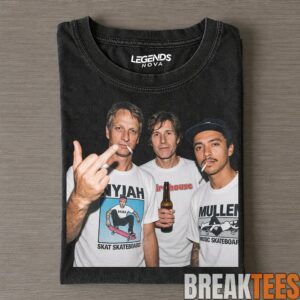 Tony Hawk & Rodney Mullen & Nyjah Huston Drunk Smoke Tee