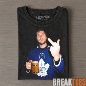 Toronto Maple Leafs Sergei Bobrovsky Smoking, Drinking & Middle Finger Tee 1
