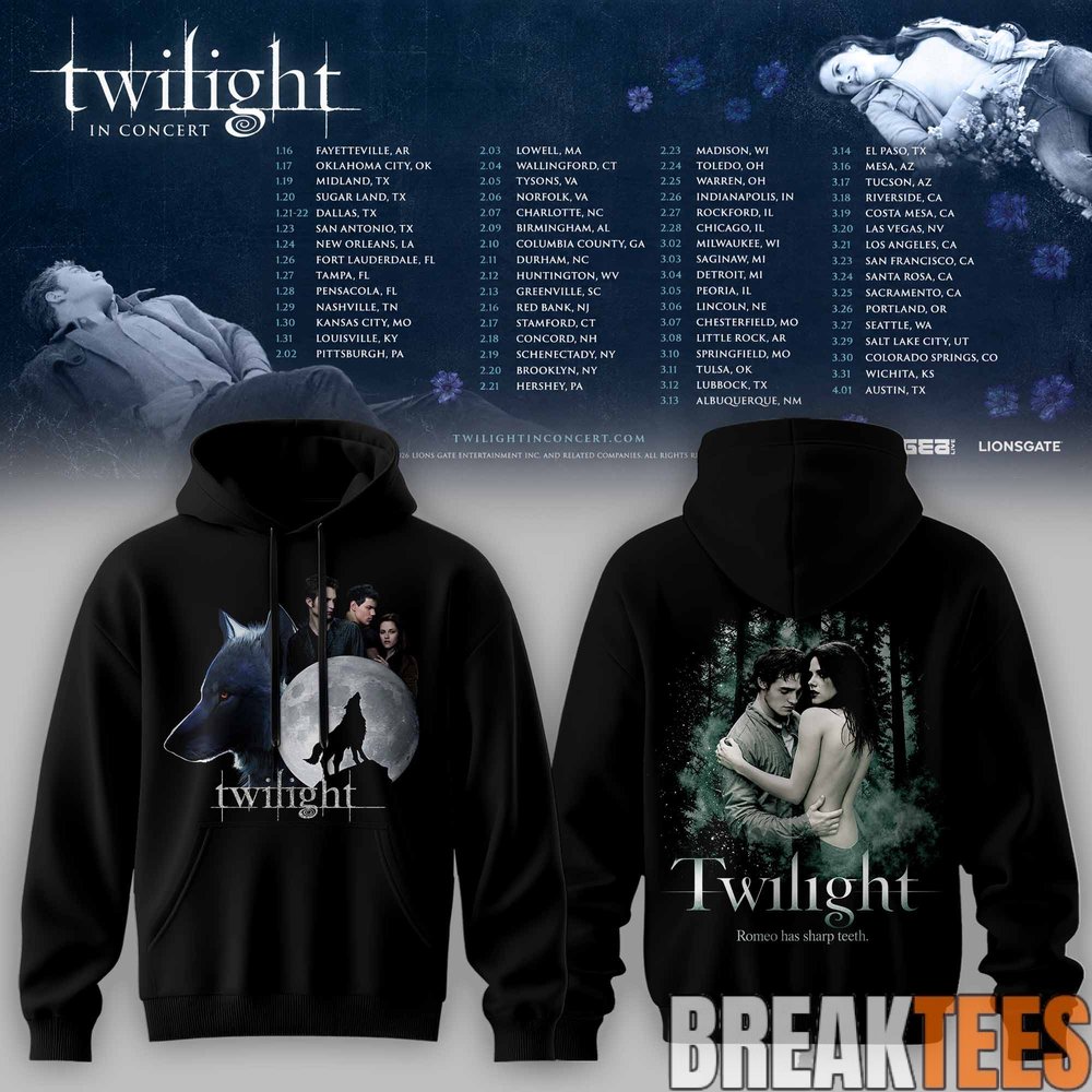 Twiilight Saga – Twilight In Concert Tour Hoodie Twiilight Saga – Twilight In Concert Tour Hoodie