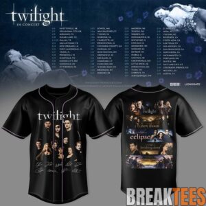 Twiilight Saga - Twilight In Concert Tour Baseball Jersey 2 Twiilight Saga - Twilight In Concert Tour Baseball Jersey 2