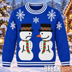 Two Snowmen Christmas Holiday 2026 Ugly Sweater 1