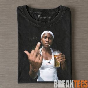 USA Coco Gauff Smoking, Drinking & Middle Finger Tee