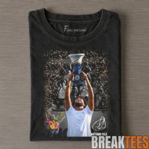 USA Frances Tiafoe Holding Trophy, Smoking & Drinking Tee 1