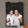 USA Andre Agassi & Pete Sampras Smoking & Drinking Tee