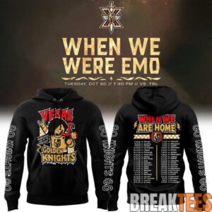 Vegas Golden Knights When We Were Emo Black Hoodie