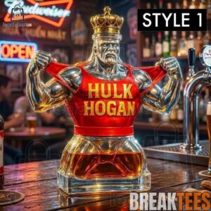 WWE Hulk Memorial Crown Royal Whiskey Decanter 3