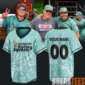 Worcester Red Sox Kelley Squares Football Jersey