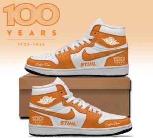 100 Years Of STIHL Custom AJ1 Sneakers