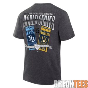 2026 Limited Edition World Series Matchup T-Shirt Tampa Bay Rays vs. Milwaukee Brewers 2