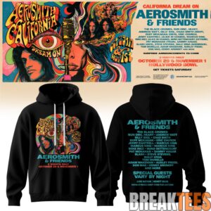 Aerosmith California Dream On Tour Hoodie 3