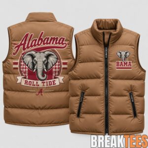 Alabama Crimson Tide 2026 Military Appreciation Puffer Vest