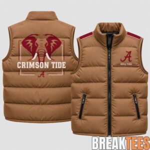 Alabama Crimson Tide 2026 Military Appreciation Puffer Vest 1