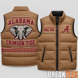 Alabama Crimson Tide 2026 Military Appreciation Puffer Vest 2