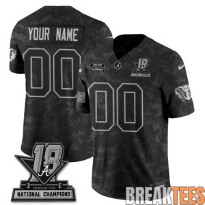 Alabama Crimson Tide 2026 Salute to Service Custom Football Jersey 1