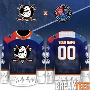 Anaheim Ducks 2026 First Responders Custom Hockey Jersey
