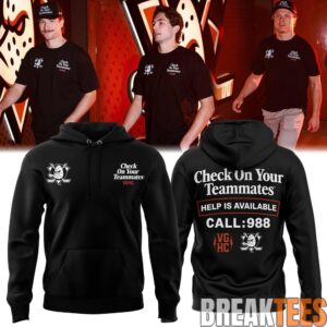 Anaheim Ducks Check On Your Teammates Hoodie 1