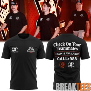 Anaheim Ducks Check On Your Teammates T-Shirt