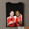 Arsenal Bukayo Saka and Thierry Henry Smoking and Middle Finger T-Shirt Arsenal Bukayo Saka and Thierry Henry Smoking and Middle Finger T-Shirt