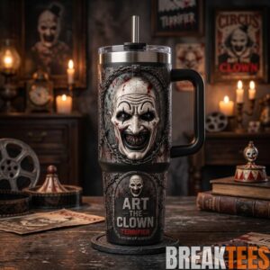Art the Clown Terrifier Tumbler with Handle
