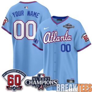 Atlanta Braves 2026 NL East Champs Custom Baseball Jersey 4