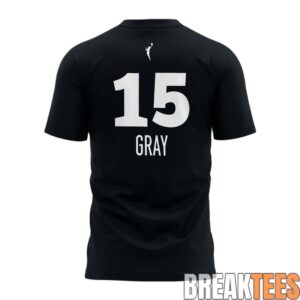 Atlanta Dream Allisha Gray GOGGLE LISH NIGHT T-Shirt 2