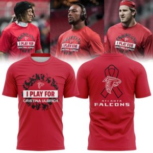 Atlanta Falcons I PLAY FOR CRISTINA ULBRICH” T-Shirt