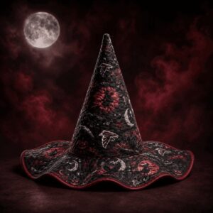 Atlanta Falcons Halloween Moon Pumpkin Quilted Witch Hat