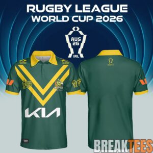 Australian Kangaroos Rugby League World Cup 2026 Polo Shirt
