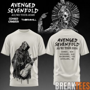 Avenged Sevenfold AUS-NZ Tour 2026 T-Shirt 2