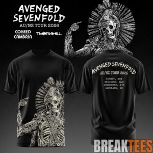 Avenged Sevenfold AUS-NZ Tour 2026 T-Shirt 6