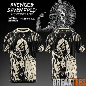 Avenged Sevenfold AUS-NZ Tour 2026 T-Shirt 8