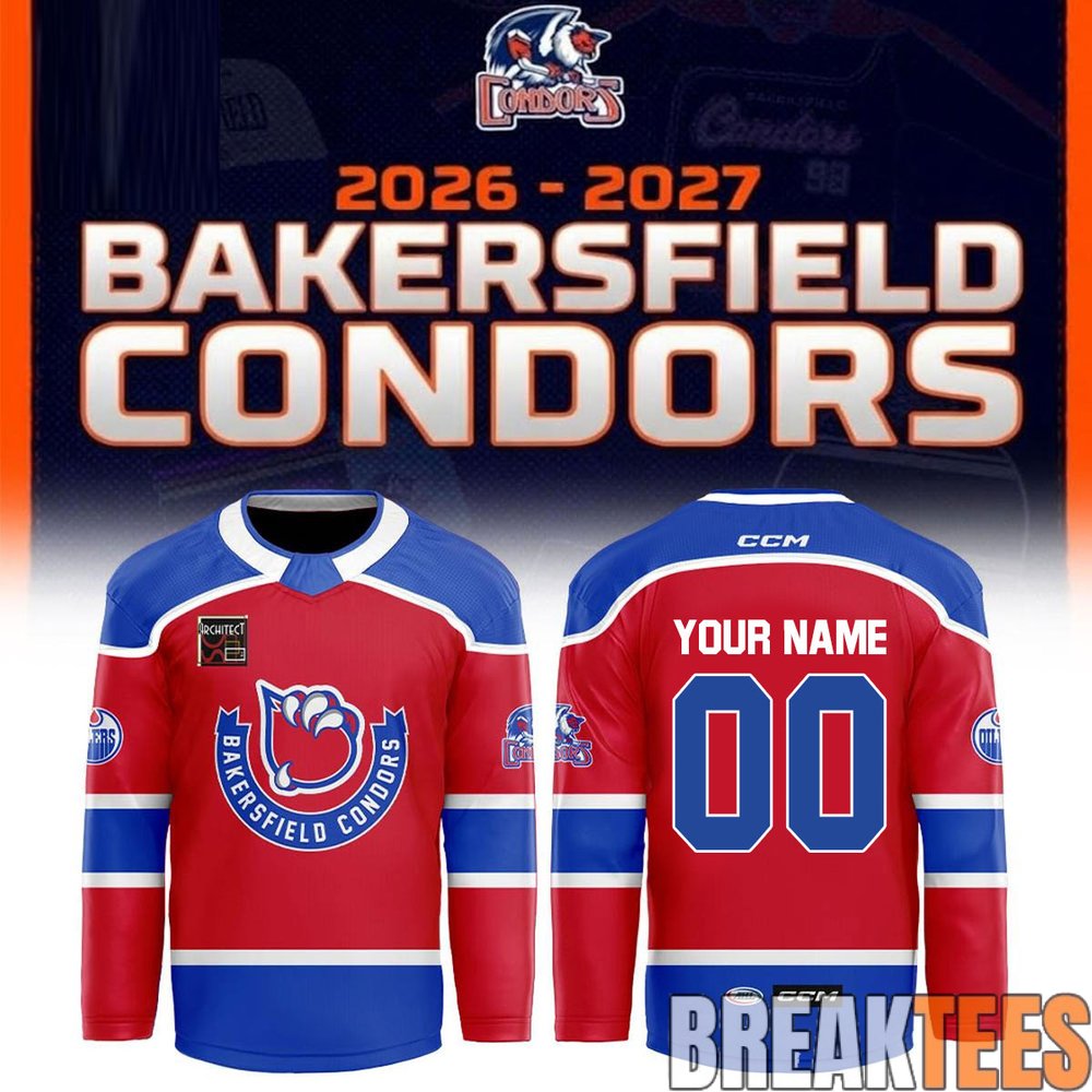 Bakersfield Condors Warming Up Game Night Custom Hockey Jersey Bakersfield Condors Warming Up Game Night Custom Hockey Jersey