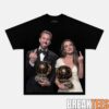 Ballon d’Or Cristiano Ronaldo Holding the Trophy and Middle Finger Shirt