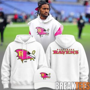 Baltimore Ravens 2026 Crucial Catch Intercept Cancer Hoodie 5