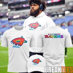 Baltimore Ravens Aurora T-Shirt Designed By Young Heroes Battling Cancer