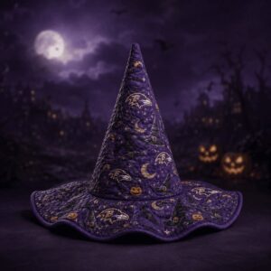 Baltimore Ravens Halloween Purple Quilted Witch Hat