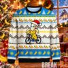 Bud Light Reindeer Can Blue And White Christmas Ugly Sweater