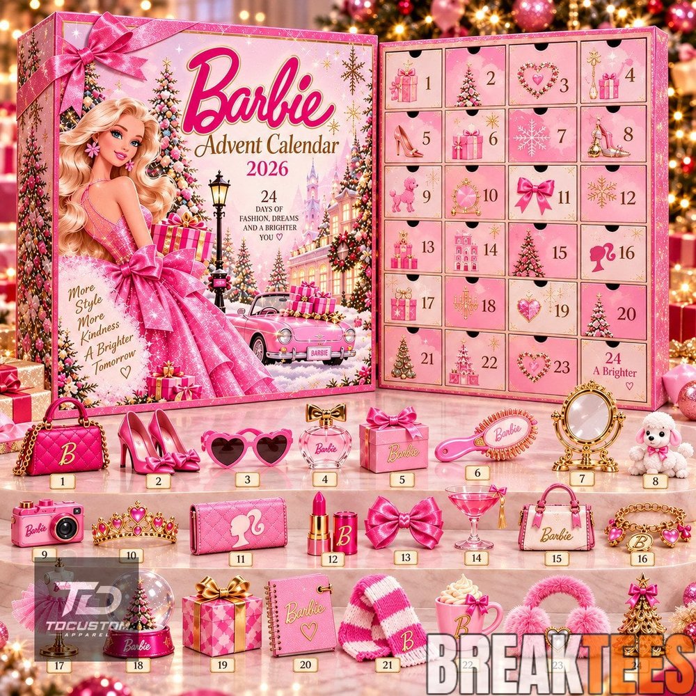 Barbie Advent Calendar 2026 – 24 Fashion Dream Christmas Ornaments Barbie Advent Calendar 2026 – 24 Fashion Dream Christmas Ornaments