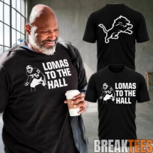 Barry Sanders Lomas To The Hall Detroit Lions Legend Football T-Shirt