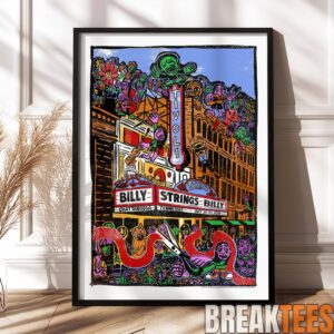 Billy Strings Chattanooga TN 2026 Event Poster At Tivoli Theatre On October 20 21 2026 Home Decor Poster