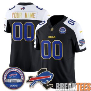 Buffalo Bills 2026 Gold Trim Edition Custom Football Jersey 3