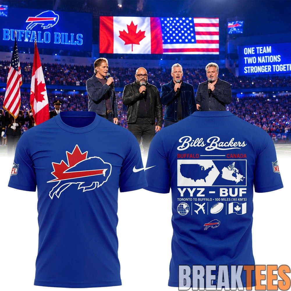 Buffalo Bills Canada Bills Backers T-Shirt Buffalo Bills Canada Bills Backers T-Shirt