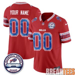 Buffalo Bills Xmas Edition Custom Football Jersey 2
