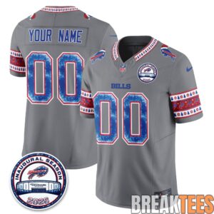Buffalo Bills Xmas Edition Custom Football Jersey 3