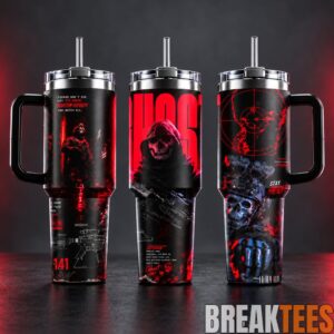 Call of Duty Simon Ghost Riley Task Force 141 Insulated Tumbler 40oz with Handle 2