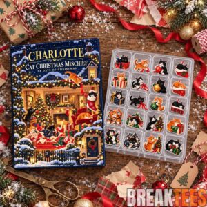 Cat Advent Calendar 2026 – 24 Day Christmas Countdown with Cute Kitty Acrylic Ornaments