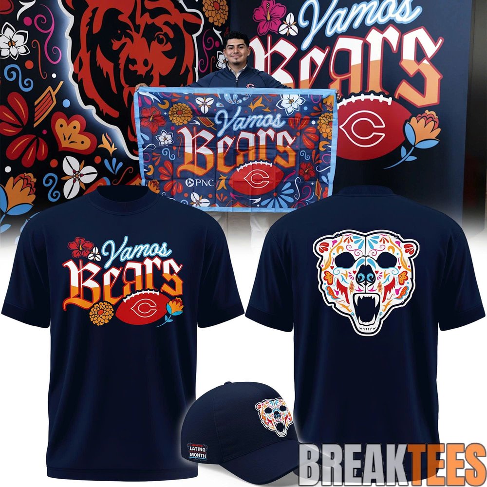 Chicago Bears 2026 Latino Heritage Month Vamos Bears Shirt Chicago Bears 2026 Latino Heritage Month Vamos Bears Shirt