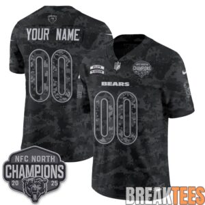 Chicago Bears 2026 Salute to Service Custom Football Jersey 3