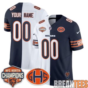 Chicago Bears 2026 Split Edition Custom Football Jersey 1 Chicago Bears 2026 Split Edition Custom Football Jersey 1